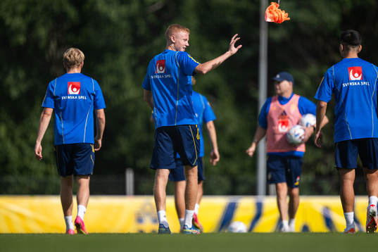 Hugo Larsson of the Swedish under-21 national football team