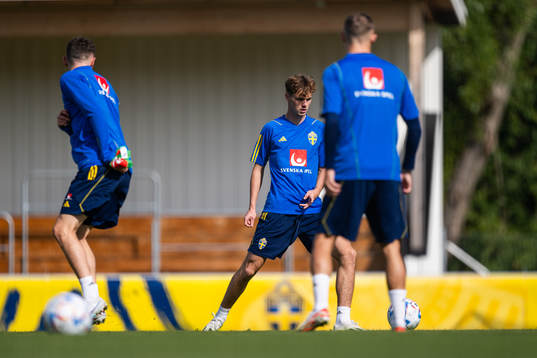Williot Swedberg of the Swedish under-21 national football