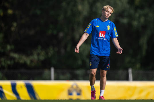 Daniel Svensson of the Swedish under-21 national football