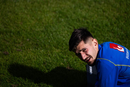 Armin Gigovic of the Swedish under-21 national football team