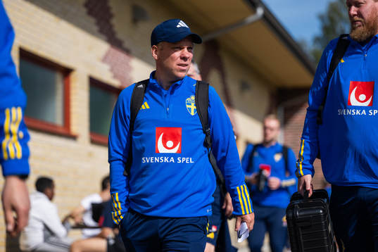 Assistant coach Viktor Eriksson of the Swedish under-21