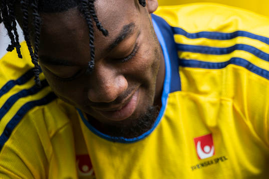 Anthony Elanga of the Swedish national football team