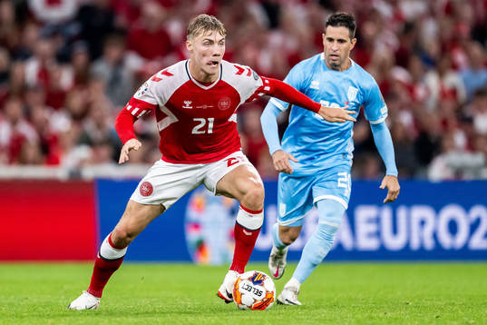 Rasmus Højlund of Denmark