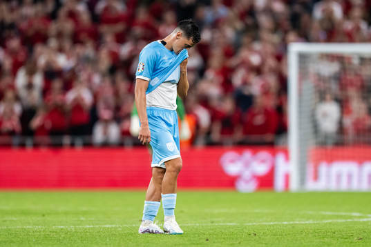 Lorenzo Capicchioni of San Marino looks dejected