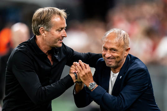 Head coach Kasper Hjulmand of Denmark and Head coach