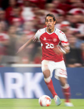 Yussuf Poulsen of Denmark