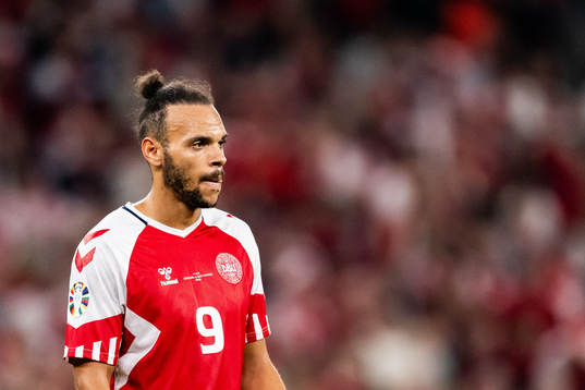 Martin Braithwaite of Denmark