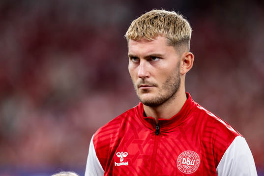 Rasmus Højlund of Denmark