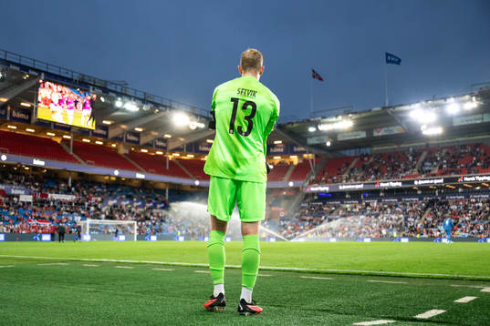 Goalkeeper Egil Selvik of Norway