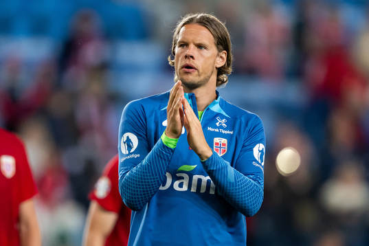 Goalkeeper Ørjan Håskjold Nyland of Norway