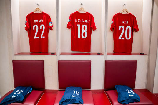The kits of Jesper Daland, Markus Solbakken and Antonio