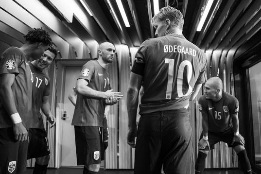 Martin Ødegaard of Norway at half-time