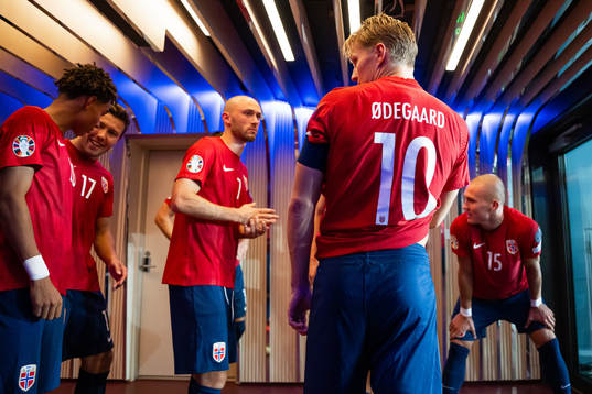 Martin Ødegaard of Norway at half-time