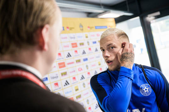 Erik Sorga of the Estonian national football team