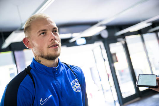 Erik Sorga of the Estonian national football team