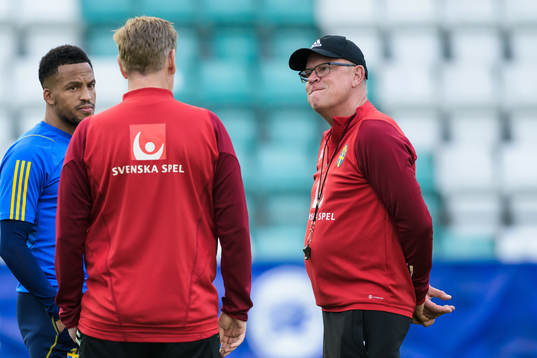 Martin Olsson, assistant coach Peter Wettergren and head