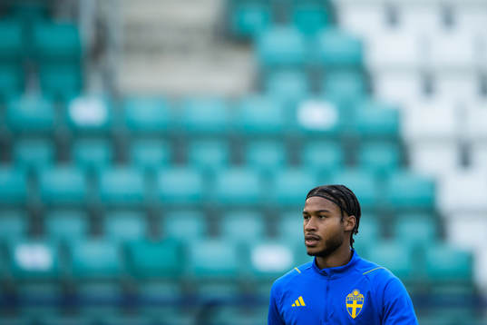 Jens Cajuste of the Swedish national football team at a