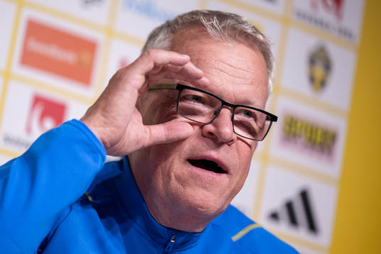 Head coach Janne Andersson of the Swedish national football