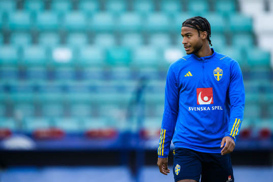 Jens Cajuste of the Swedish national football team at a