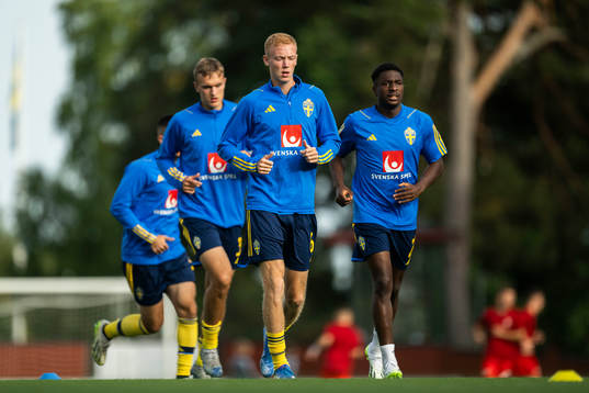 Jesper Tolinsson, Hugo Larsson and Josafat Mendes of Sweden