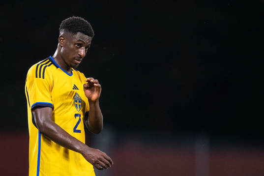 Josafat Mendes of Sweden looks dejected