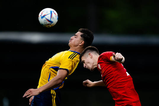Jusef Erabi of Sweden and Rezat Ramadani of North Macedonia