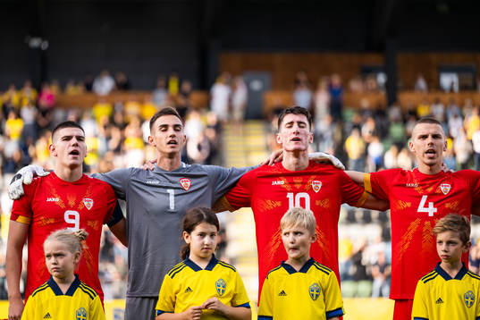 Mario Ilievski, goalkeeper Marko Alchevski, Luka Stankovski