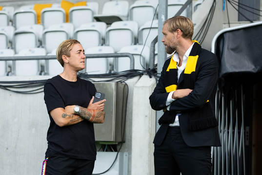 FC Rosengårds sportchef Therese Sjögran och Häckens