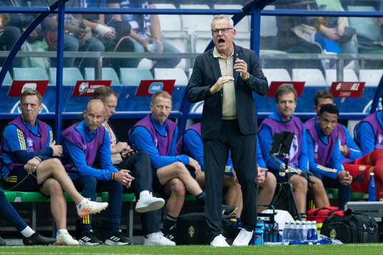 head coach Janne Andersson of Sweden