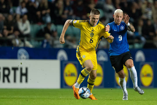 Emil Holm of Sweden and Erik Sorga of Estonia