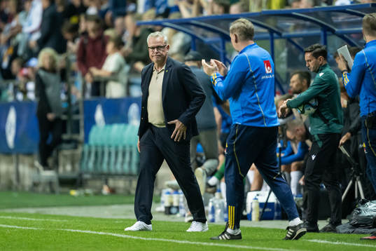 head coach Janne Andersson and assistant coach Peter