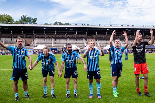 Djurgårdens Joel Riddez, Abgar Barsom, Johan Arneng,