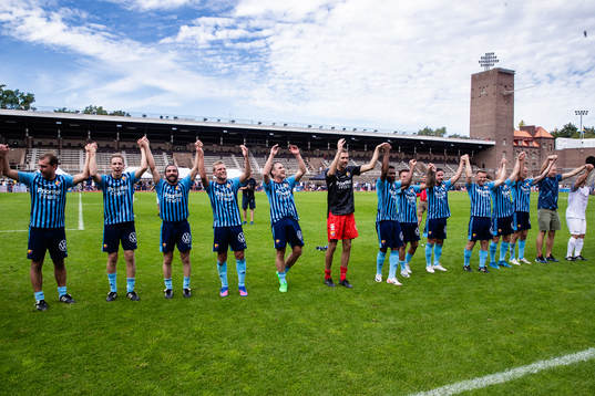 Djurgårdens Joel Riddez, Stefan Bergtoft, Abgar Barsom,