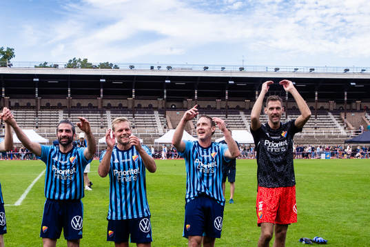 Djurgårdens Johan Arneng, Andreas Johansson och målvakt