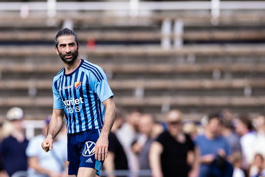 Djurgårdens Abgar Barsom i en legendarmatch mellan
