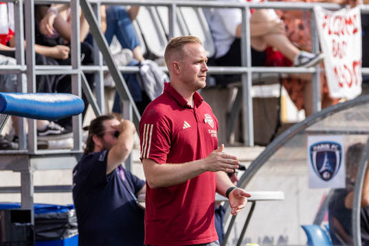 Head coach Jonas Eidevall of Arsenal