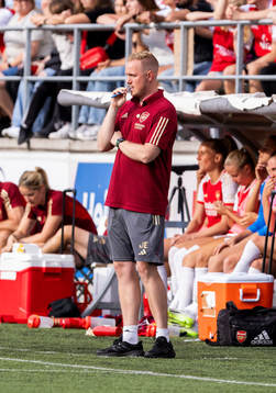 Head coach Jonas Eidevall of Arsenal