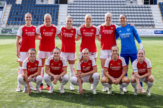The starting eleven of Arsenal