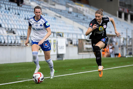 IFK Norrköpings Chelsie Dawber och målvaktstränare Jonas