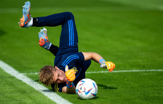 goalkeeper William Nieroth Lundgren of Sweden
