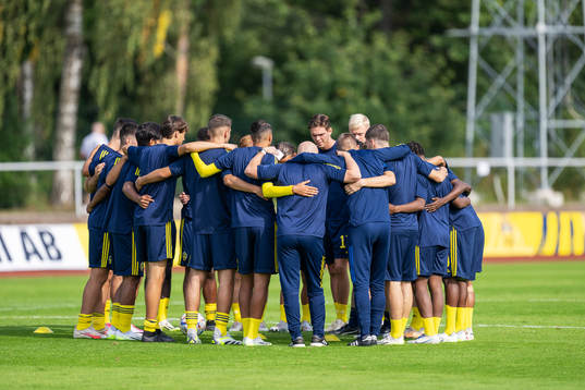 Swedish players and staff