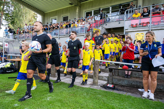 Players are marching in