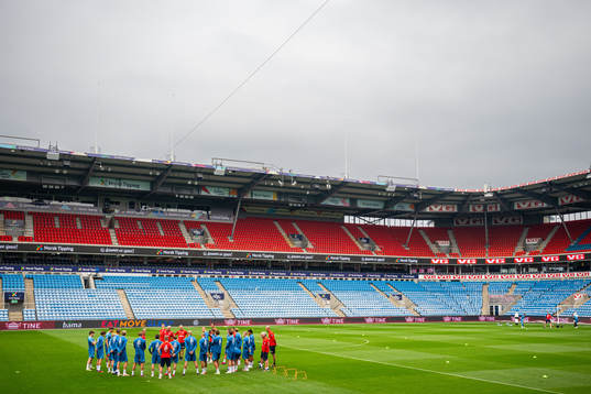 Players and staff of the Norwegian national football team