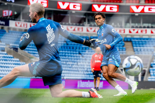 Antonio Nusa of the Norwegian national football team