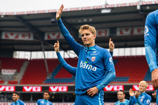 Martin Ødegaard of the Norwegian national football team