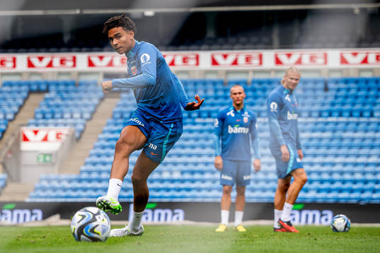 Antonio Nusa of the Norwegian national football team