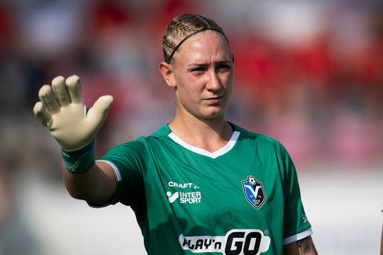 Växjö DFFs målvakt Louise Högrell Ledbetter