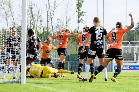 Kristianstads Hlin Eiriksdottir jublar