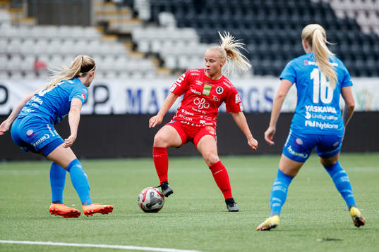 Örebros Sara Ikonen, Kalmars Sofia Olsson och Kalmars