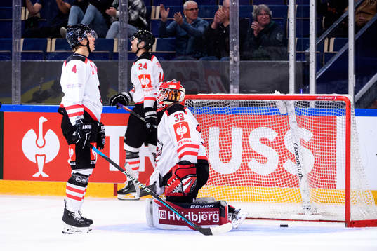 Nikolai Nielsen, Nikolaj Carstensen and goaltender Albert